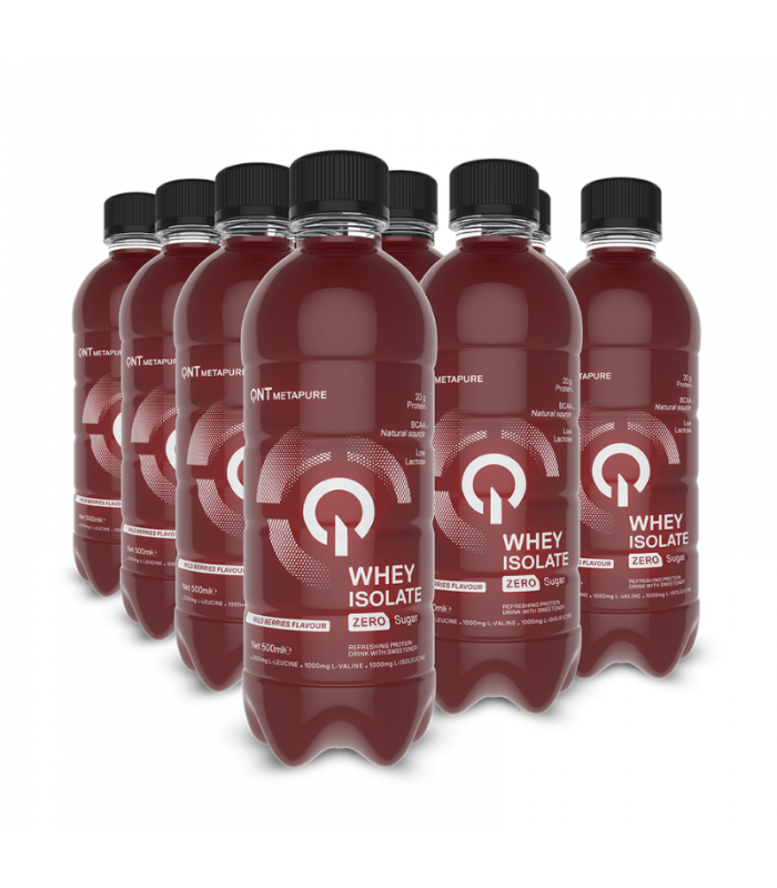 PACK DE 12 WHEY ISOLATE EAU PROTÉINÉE - QNT DLUO 01/26