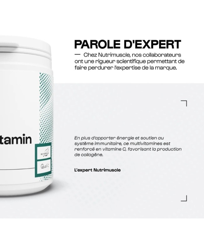 Vente en ligne MULTIVITAMINES (30 CAPS) - NUTRIMUSCLE au meilleur p...