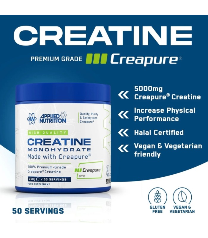CRÉATINE MONOHYDRATE CREAPURE - APPLIED NUTRITION
