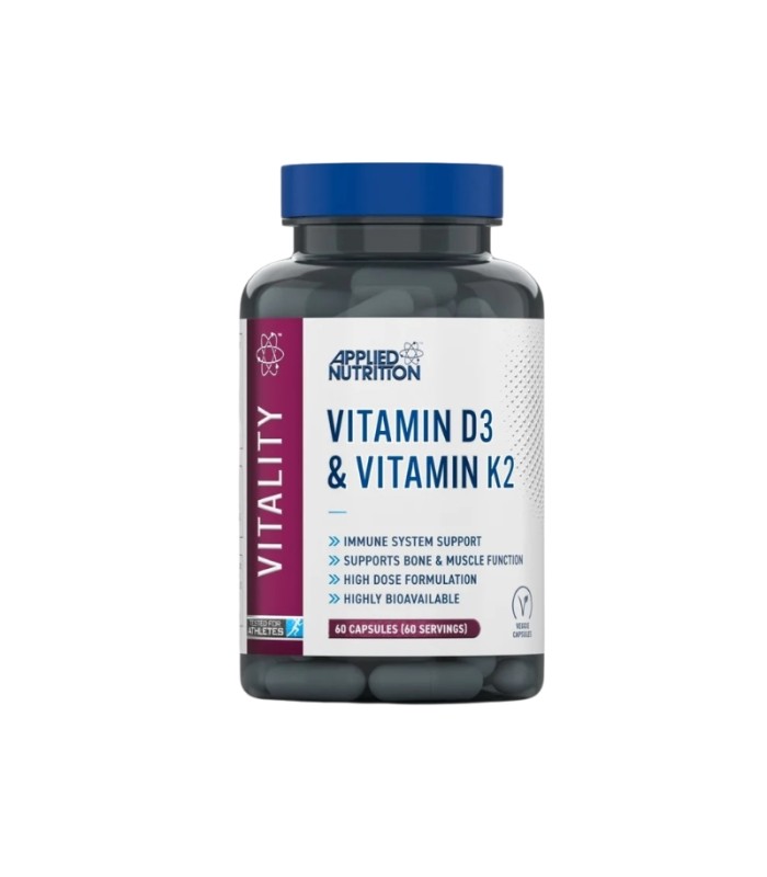 VITAMINE D3 + K2 (60 CAPS) - APPLIED NUTRITION